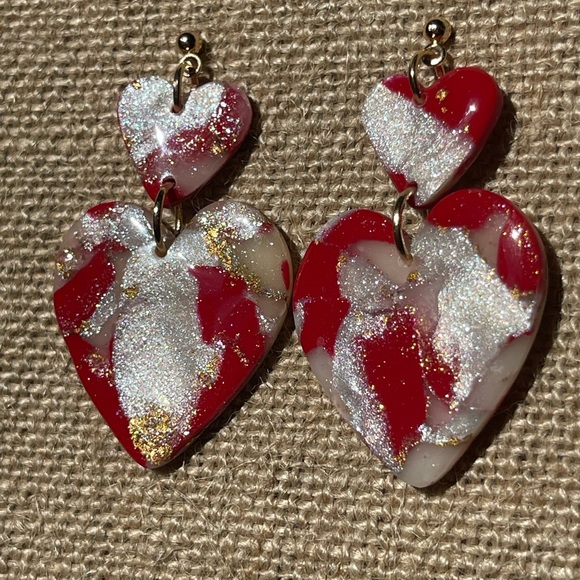 Polymer clay earrings - Picture 2 of 6